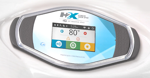 Choose the speed of your swim spa current